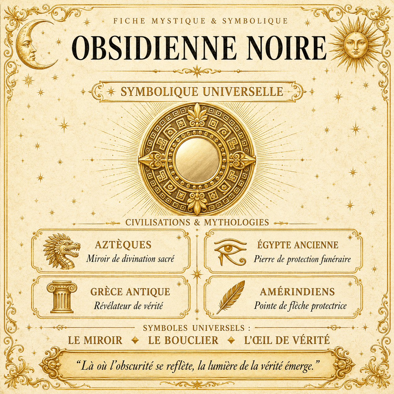 Simbología de obsidiana negra: protección y anclaje