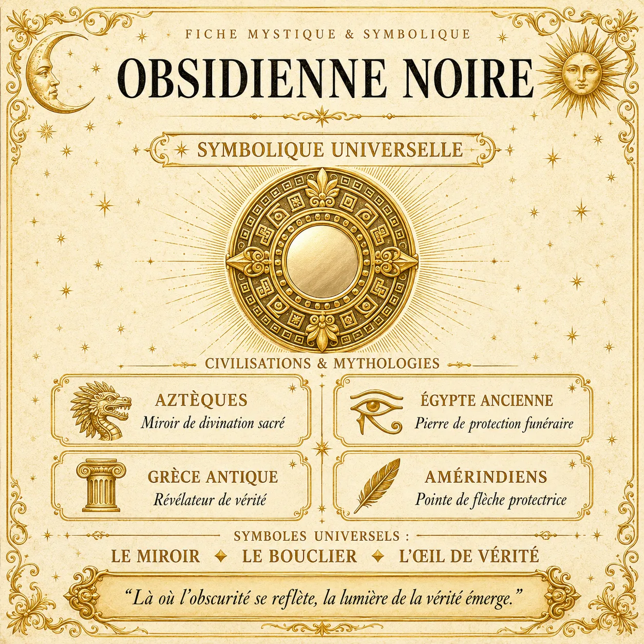 Symbolism of black obsidian: protection and grounding