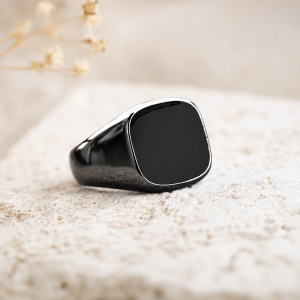 bague en obsidienne pour homme​