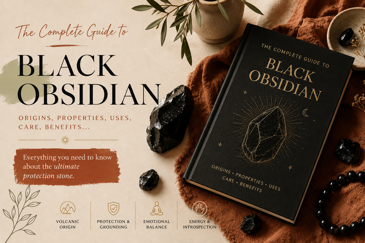 Obsidian: volcanic glass born from fire