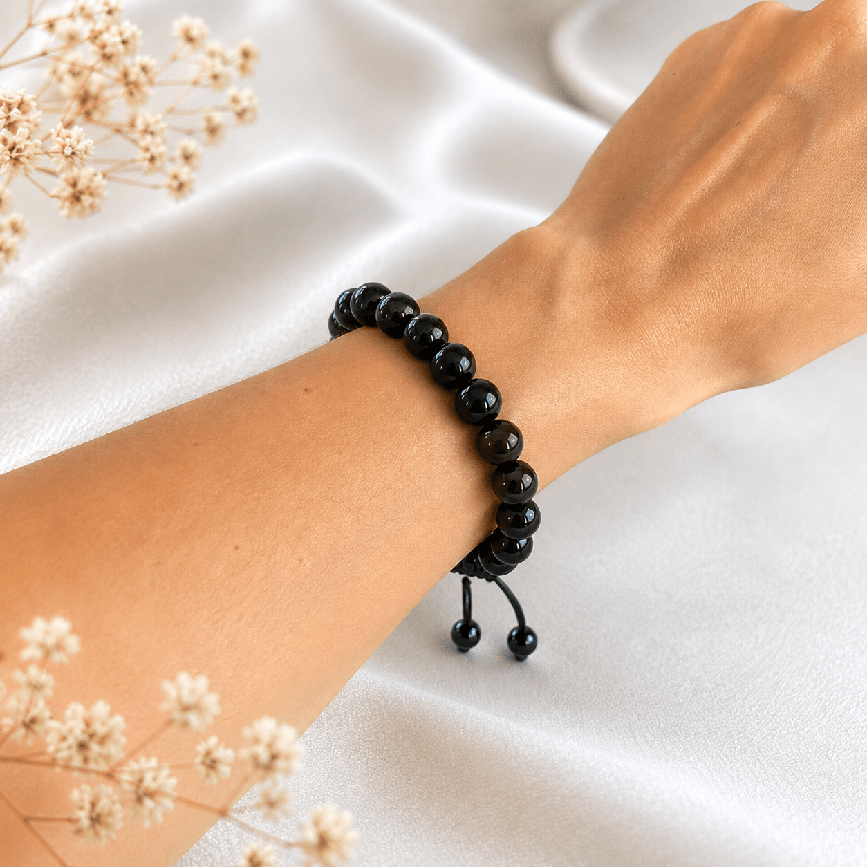 Bracelet Obsidienne Noire bracelet mala obsidienne noire