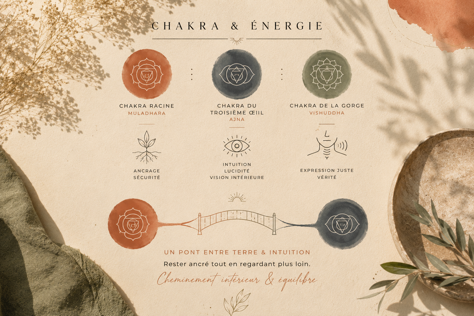 L'obsidienne œil céleste relie le chakra racine et le troisième œil