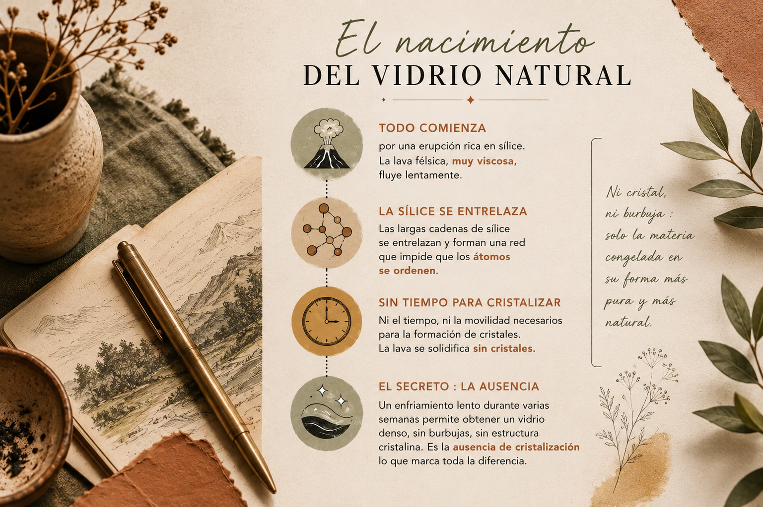 Todo comienza con una erupción rica en sílice