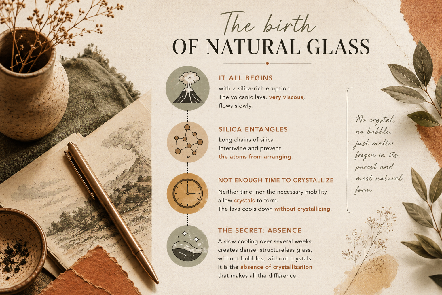 It all starts with silica-rich eruption