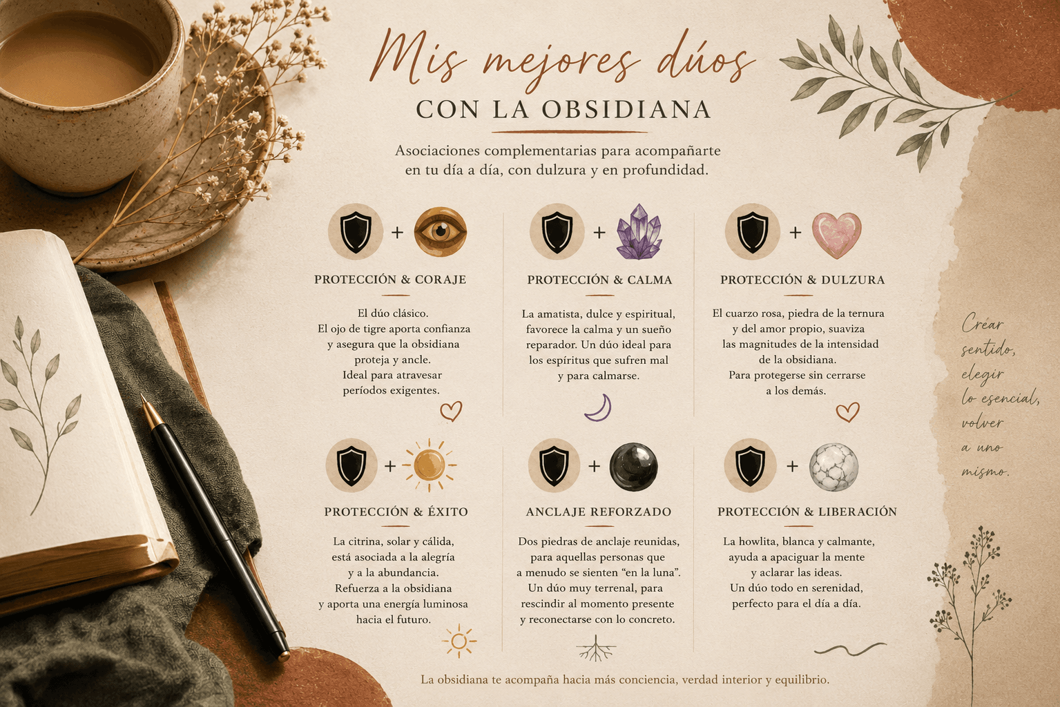 Pulsera asociando perlas de obsidiana negra y ojo de tigre