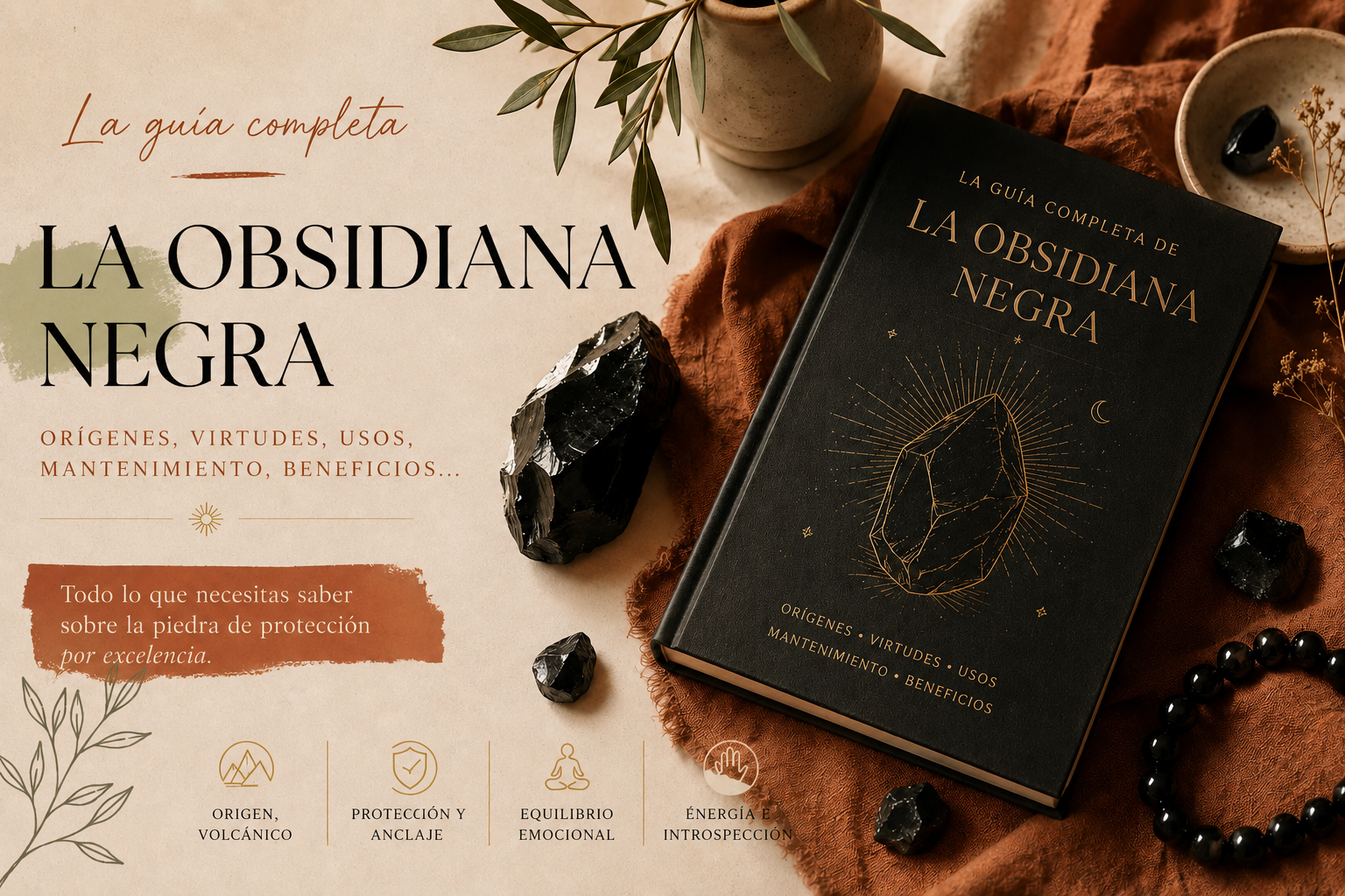 La obsidiana, un vidrio nacido del fuego de los volcanes