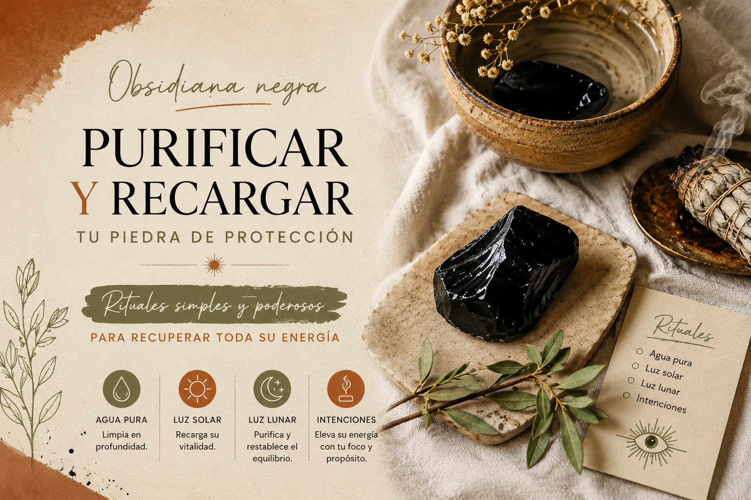 Purificar luego recargar: un pequeño ritual muy suave