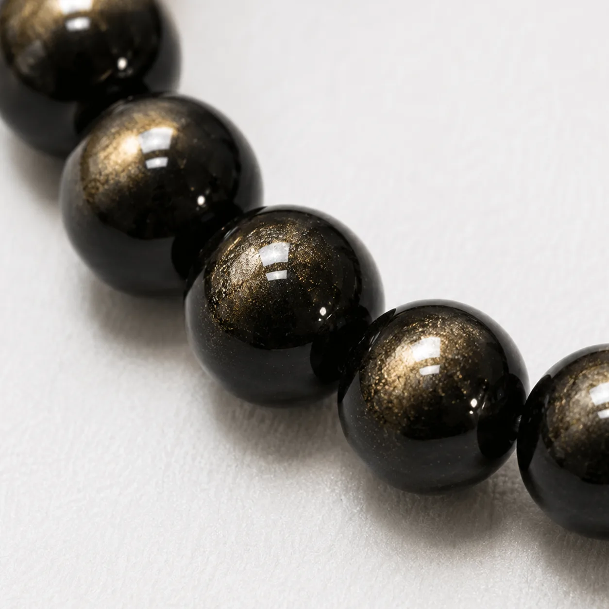 Pulseira de Obsidiana Dourada Pulseira de Obsidiana Dourada