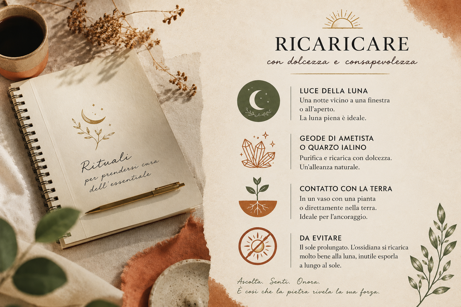 Purificare e ricaricare l'ossidiana La luce della luna per ricaricare l'ossidiana