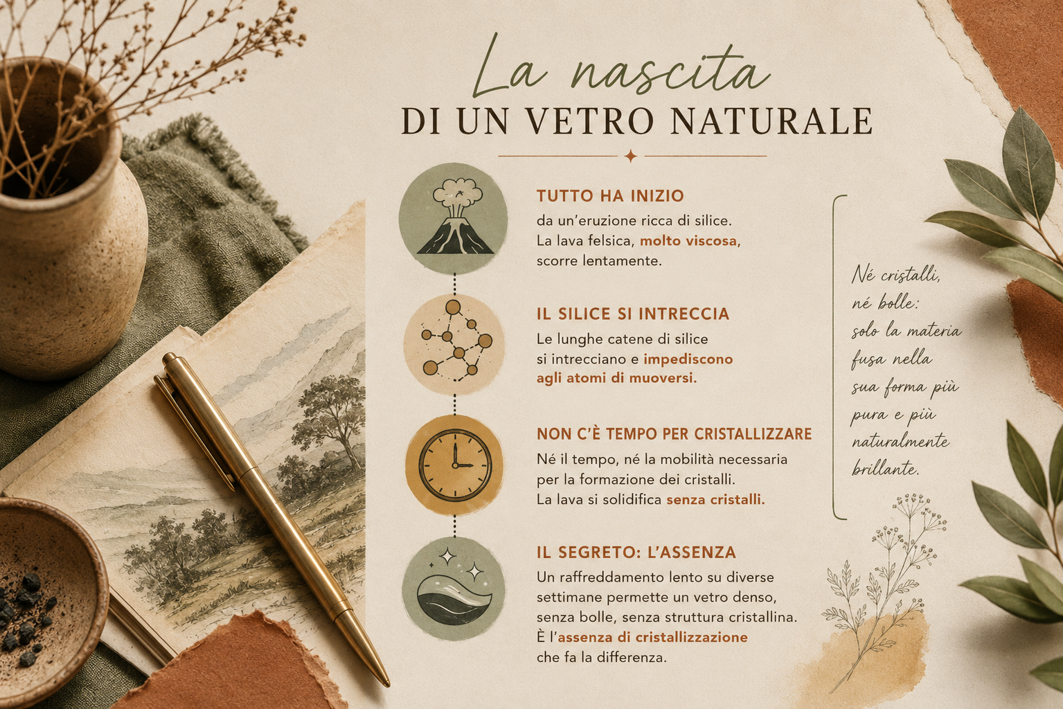 Come si Forma l'Ossidiana? Tutto inizia con un'eruzione ricca di silice