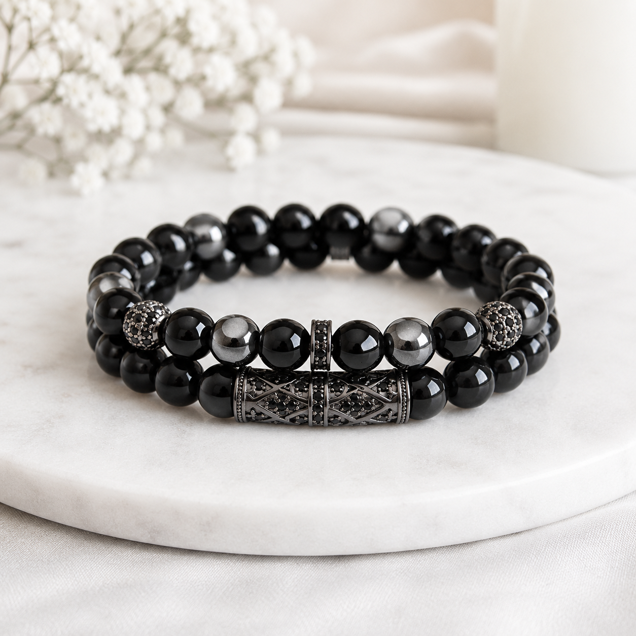 Bracelet Obsidienne Homme Bracelet Obsidienne Homme