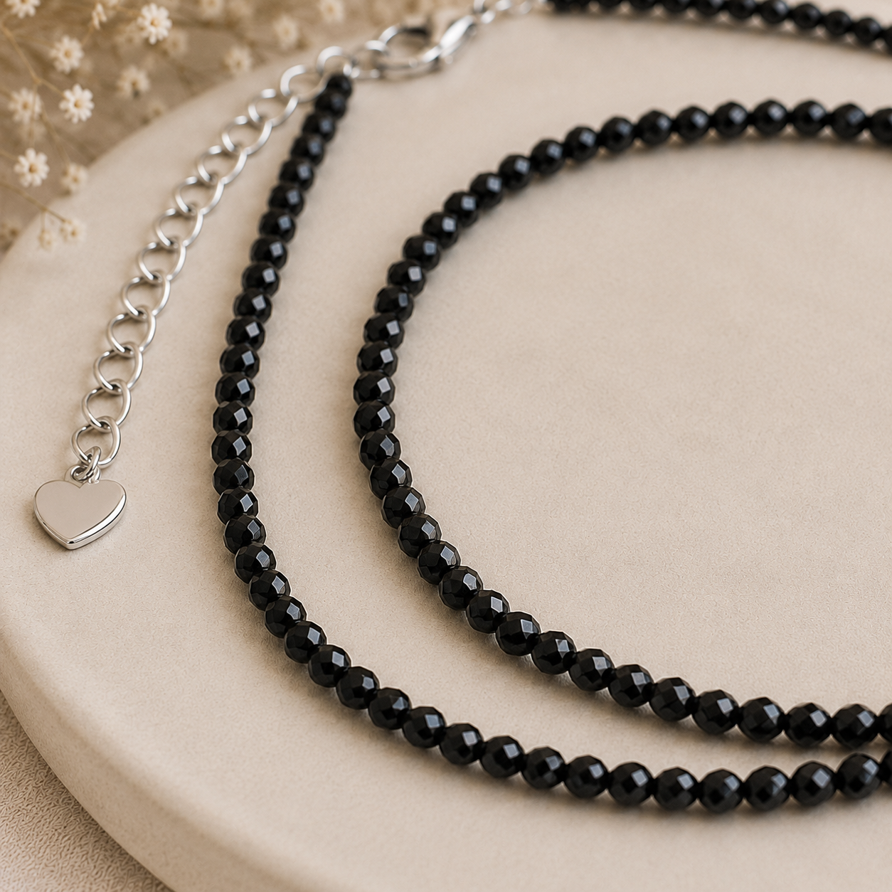 Collier Obsidienne Noire Femme Collier Obsidienne Femme Perles