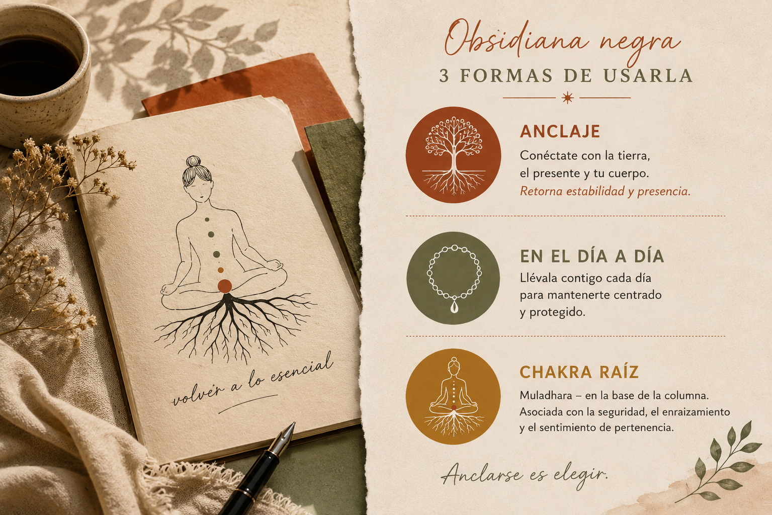 Llevada a diario, para mantener los pies en la tierra