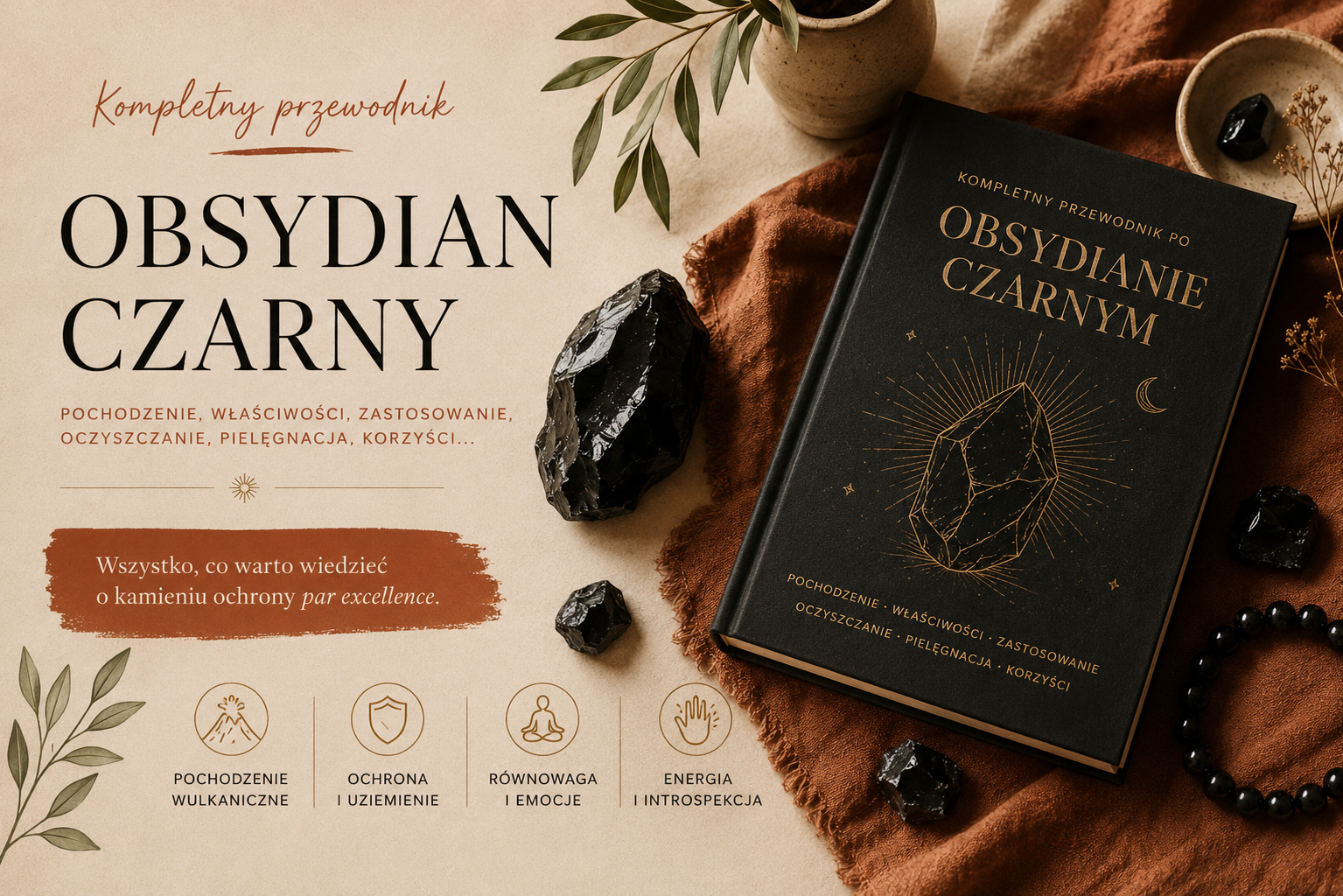 Obsydian, szkło zrodzone z ognia wulkanów