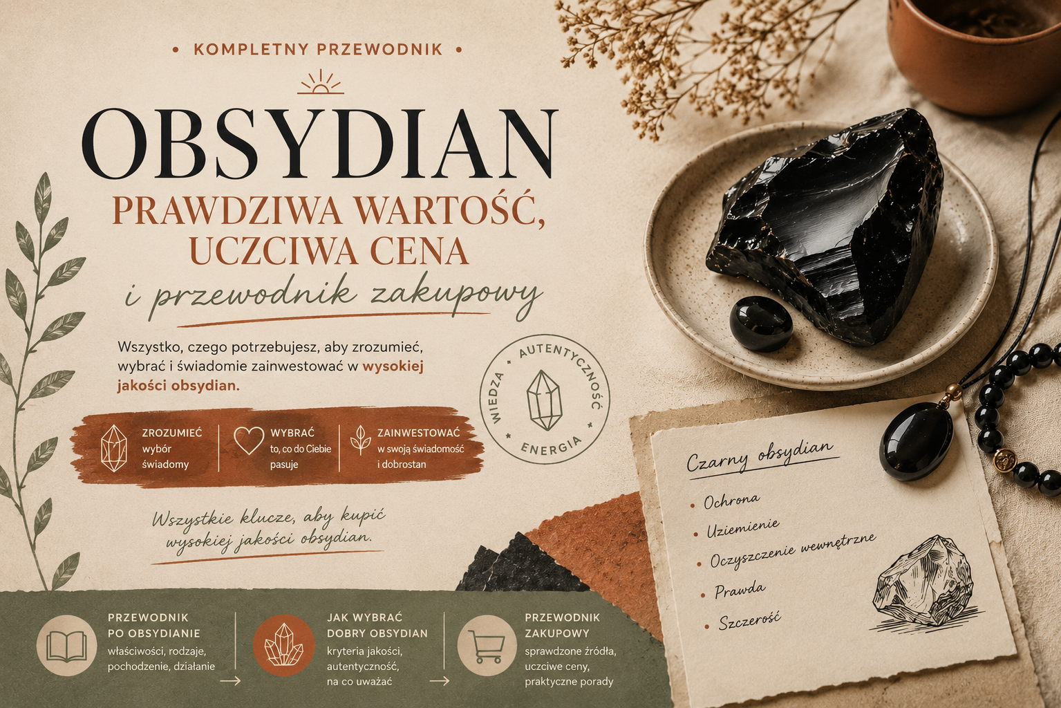 Zrozumieć prawdziwą wartość i uczciwą cenę ręcznie wykonanej biżuterii z obsydianu