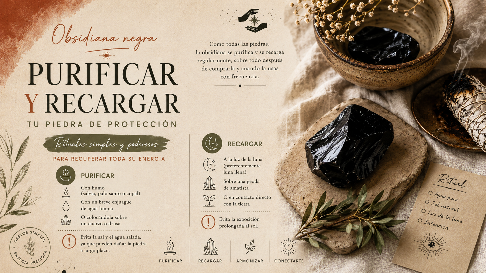 Purificar y luego recargar: un pequeño ritual muy suave