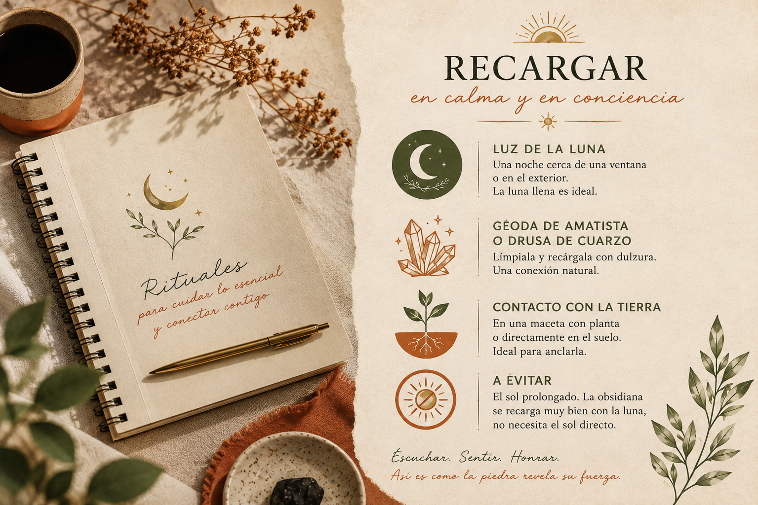 La luz de la luna para recargarla
