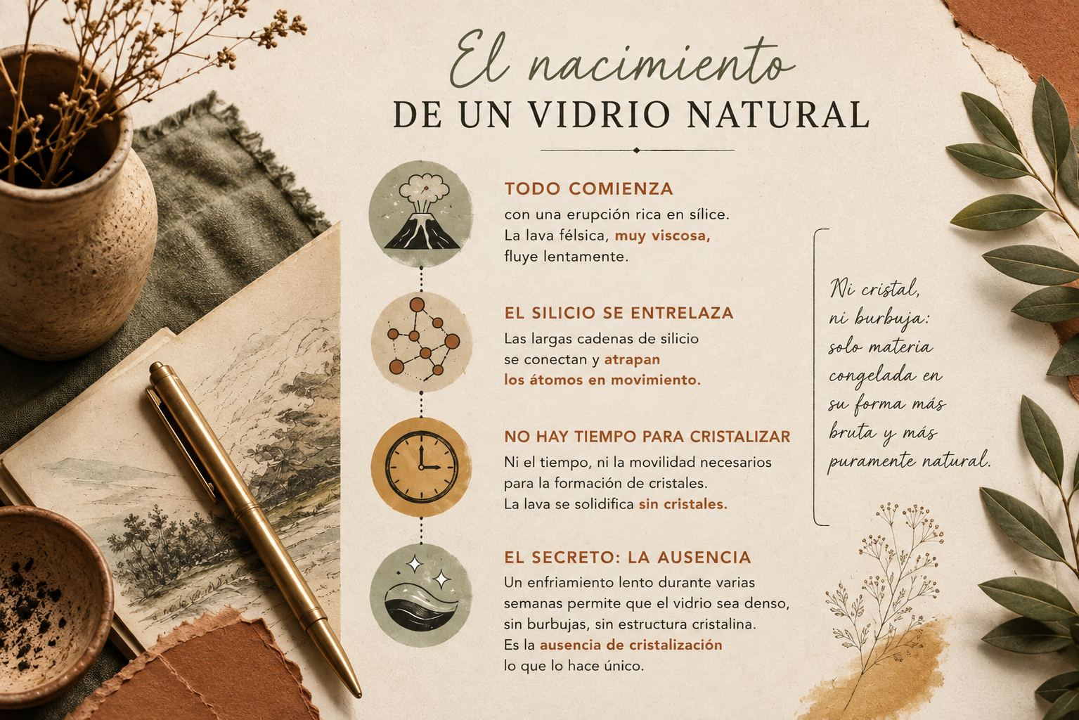 Todo comienza con una erupción rica en sílice
