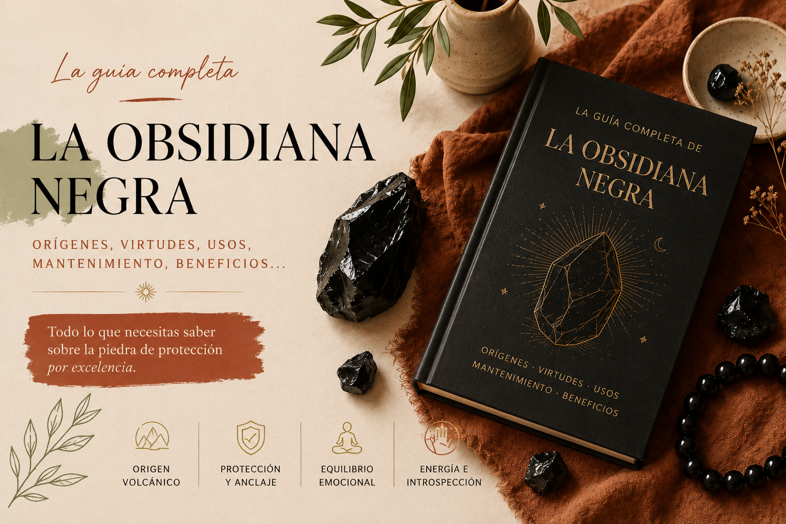 La obsidiana, un vidrio nacido del fuego de los volcanes