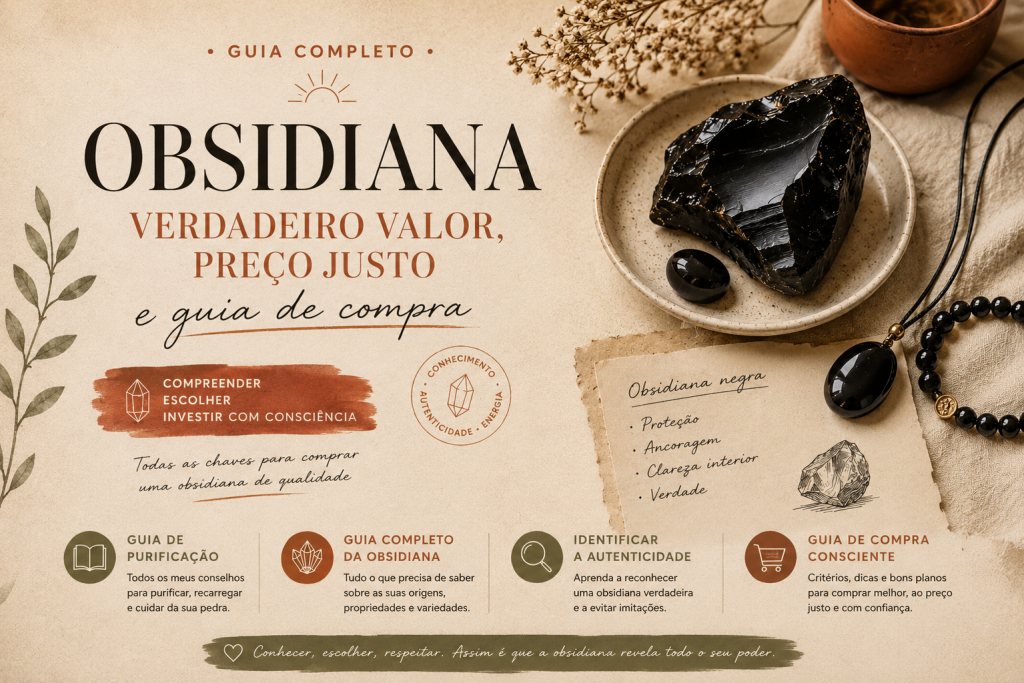 obsidiana verdadeiro valor preco justo
