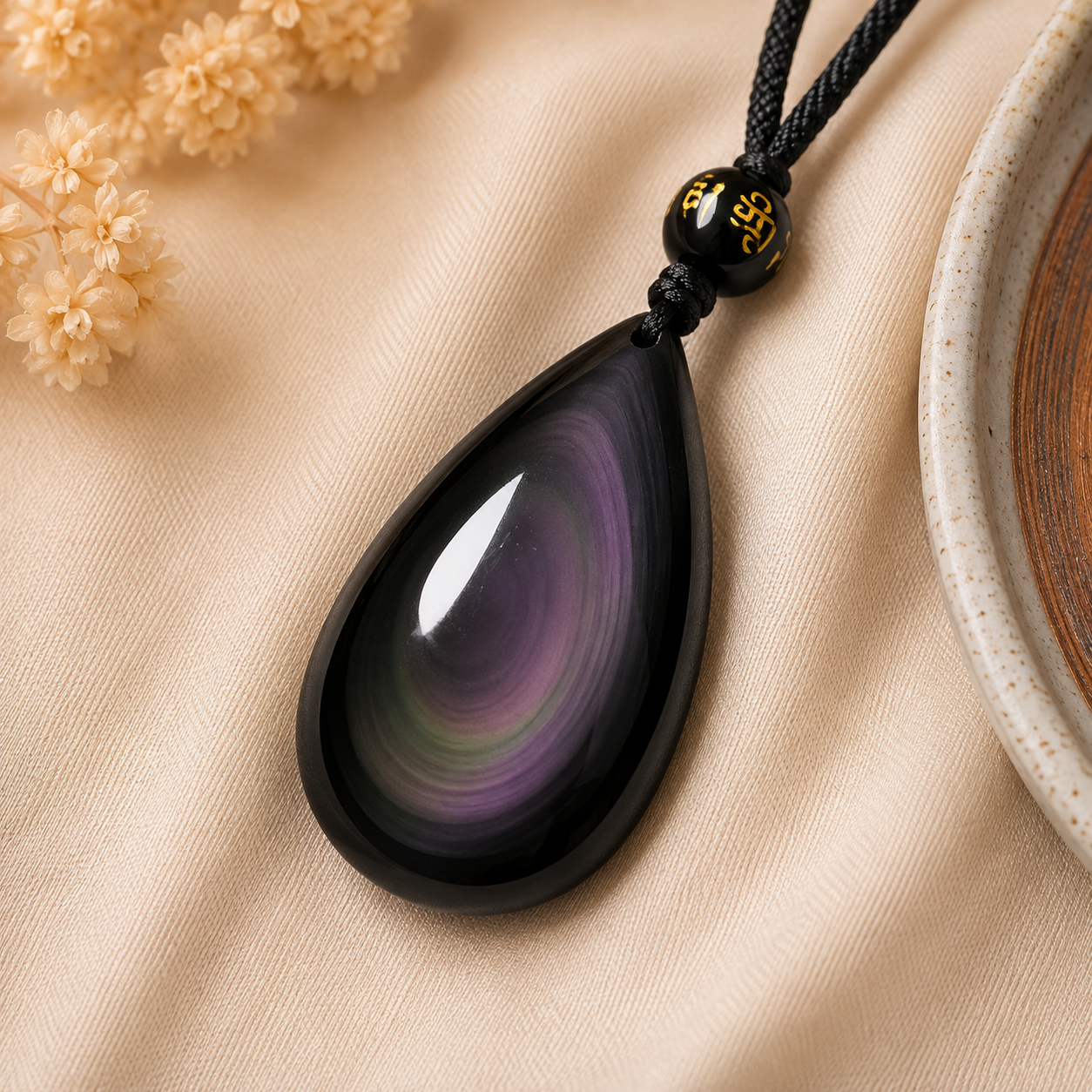 Pendentif Obsidienne Arc-en-Ciel pendentif obsidienne Arc-en-Ciel
