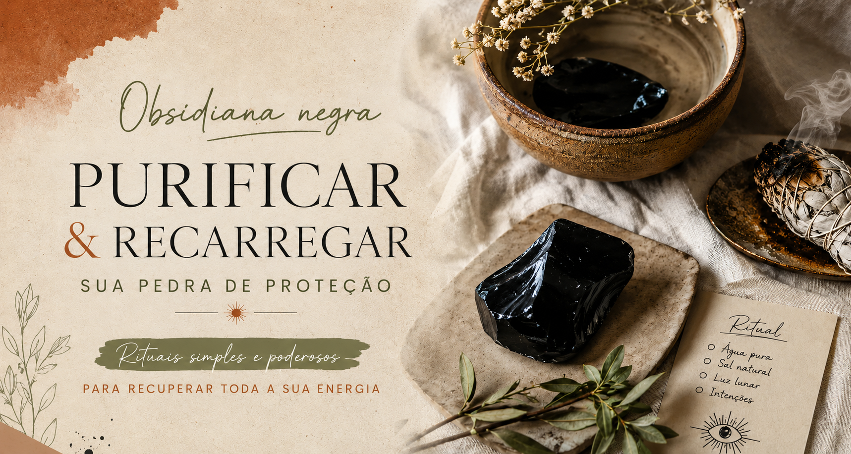 Purificar e depois energizar: um pequeno ritual bem delicado