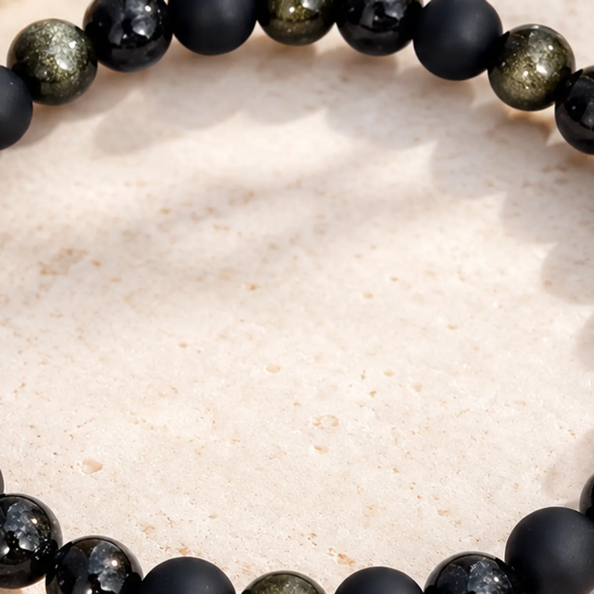 Bracelet trois obsidiennes alt3 =